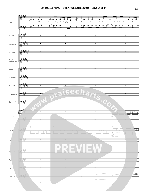 Beautiful News Conductor's Score (Matt Redman)