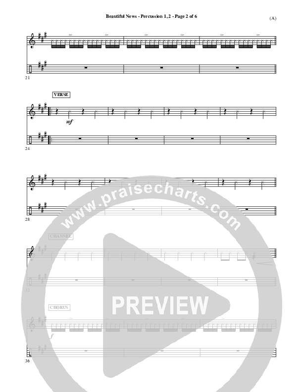 Beautiful News Percussion 1/2 (Matt Redman)