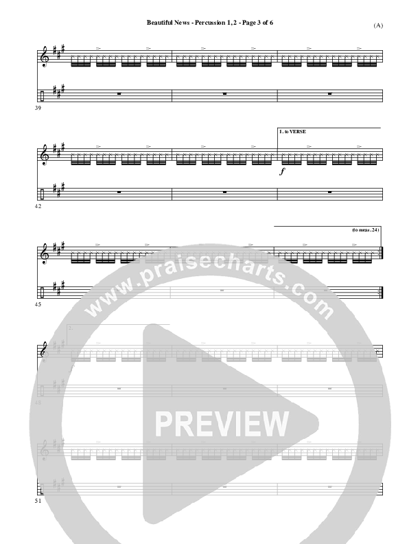 Beautiful News Percussion 1/2 (Matt Redman)