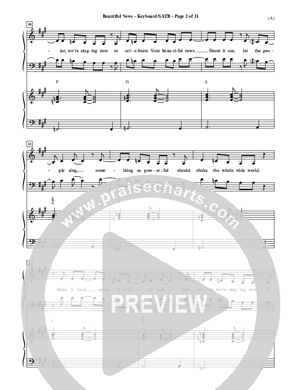 Beautiful News Piano/Vocal Pack (Matt Redman)