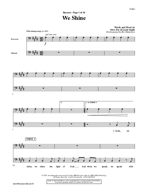 We Shine Bassoon (FEE Band)