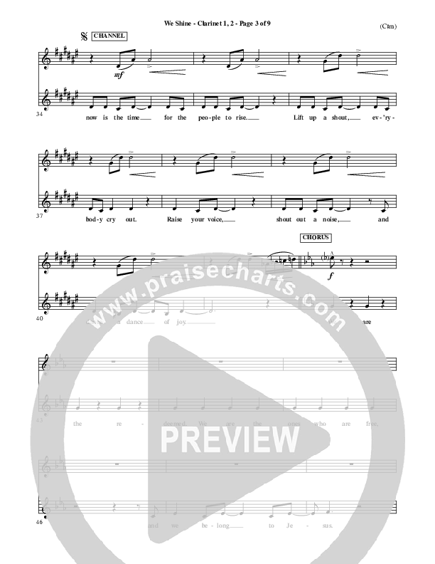 We Shine Clarinet 1/2 (FEE Band)