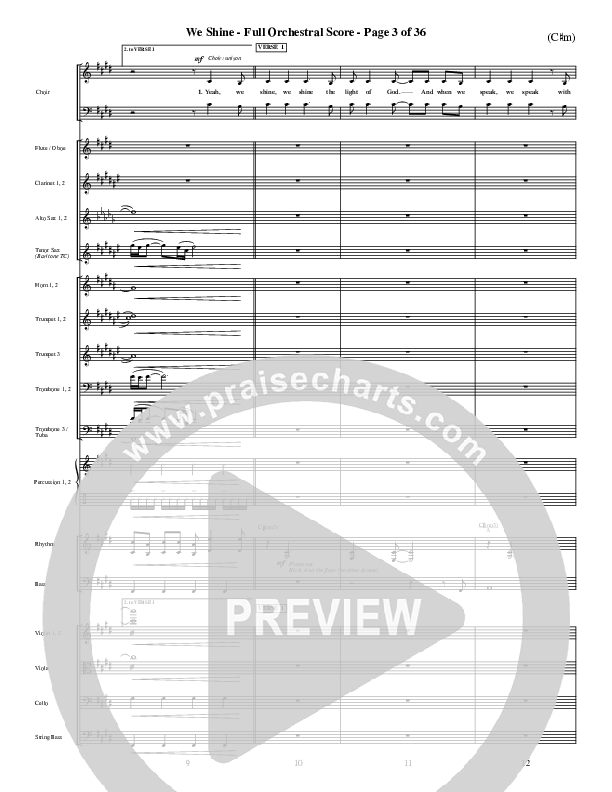 We Shine Conductor's Score (FEE Band)