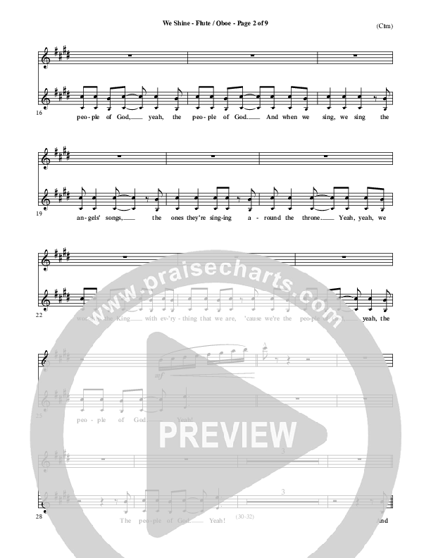 We Shine Flute/Oboe (FEE Band)