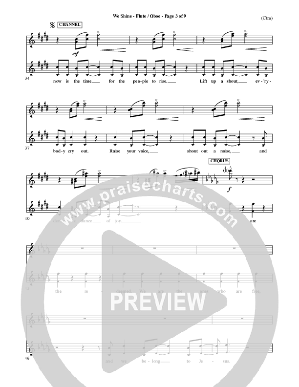 We Shine Flute/Oboe (FEE Band)