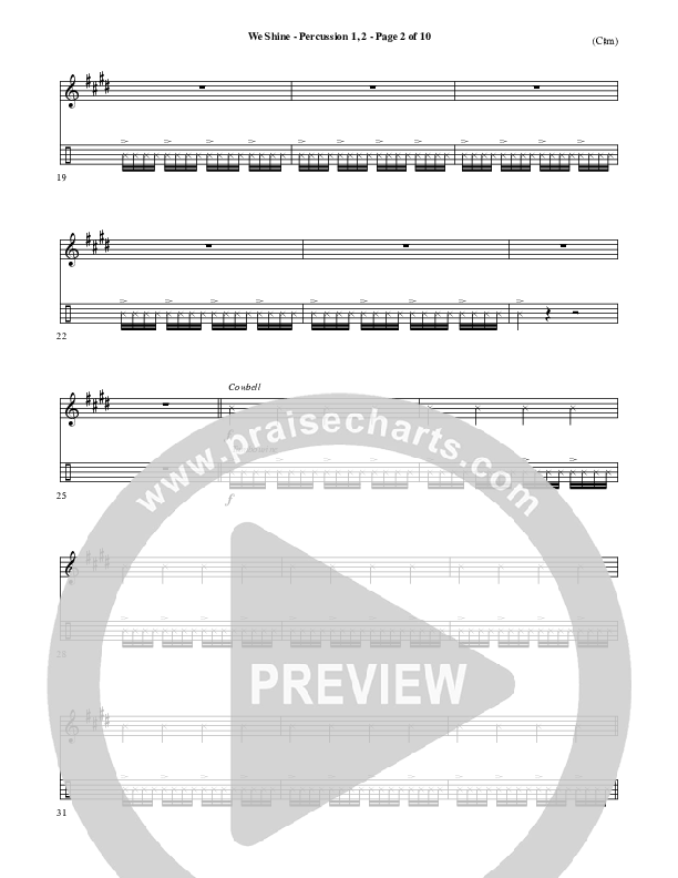 We Shine Percussion 1/2 (FEE Band)