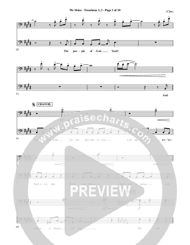 We Shine Trombone 1/2 (FEE Band)