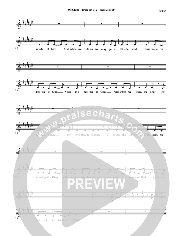 We Shine Trumpet 1,2 (FEE Band)