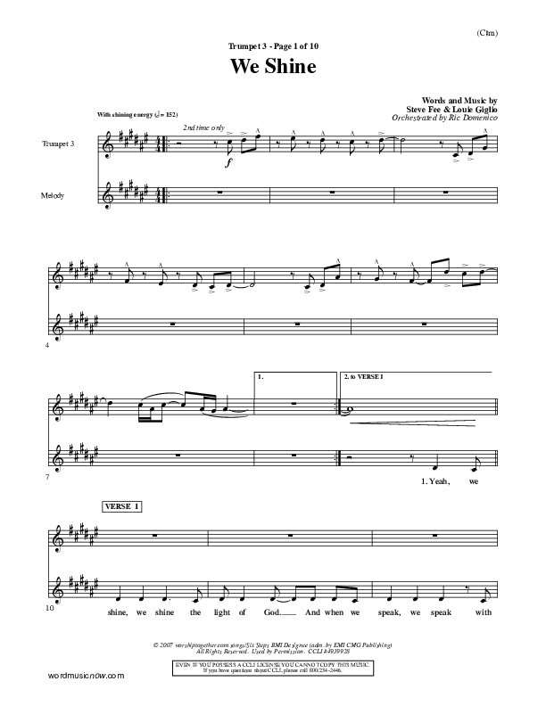 We Shine Trumpet 3 (FEE Band)