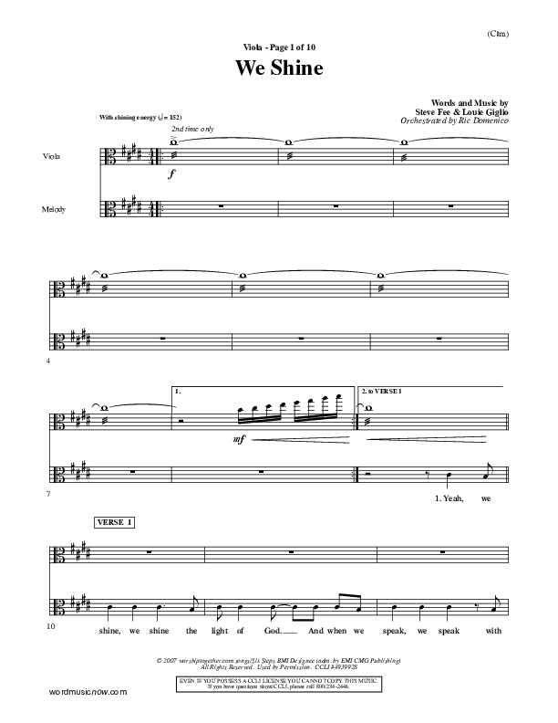 We Shine Viola (FEE Band)