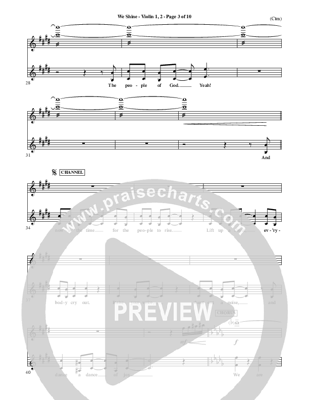 We Shine Violin 1/2 (FEE Band)