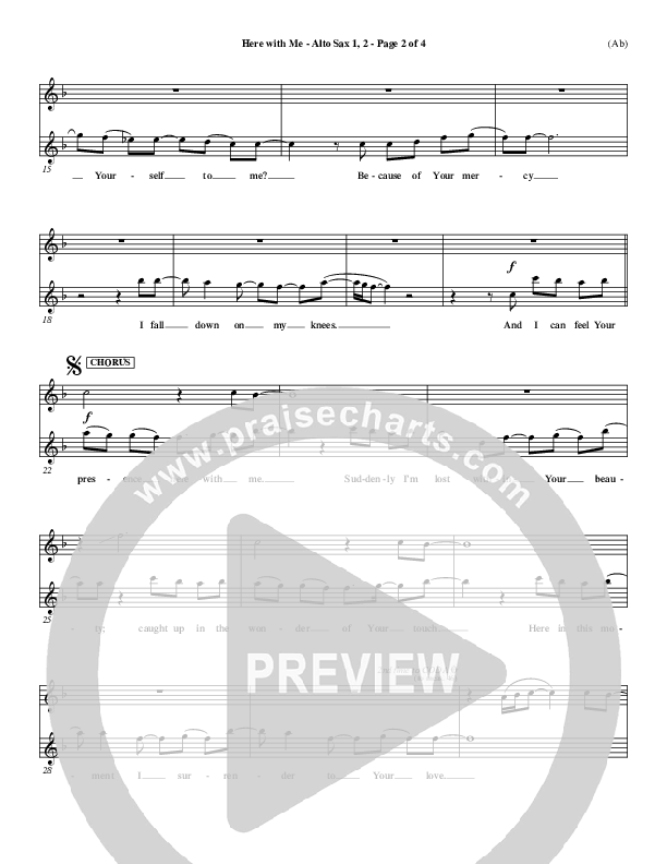 Here With Me Alto Sax 1/2 (MercyMe)