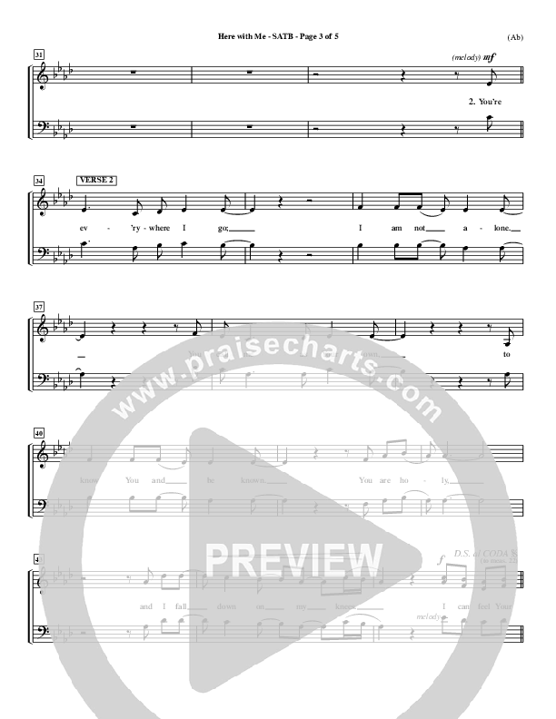 Here With Me Choir Vocals (SATB) (MercyMe)