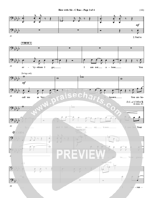 Here With Me Contrabass (MercyMe)