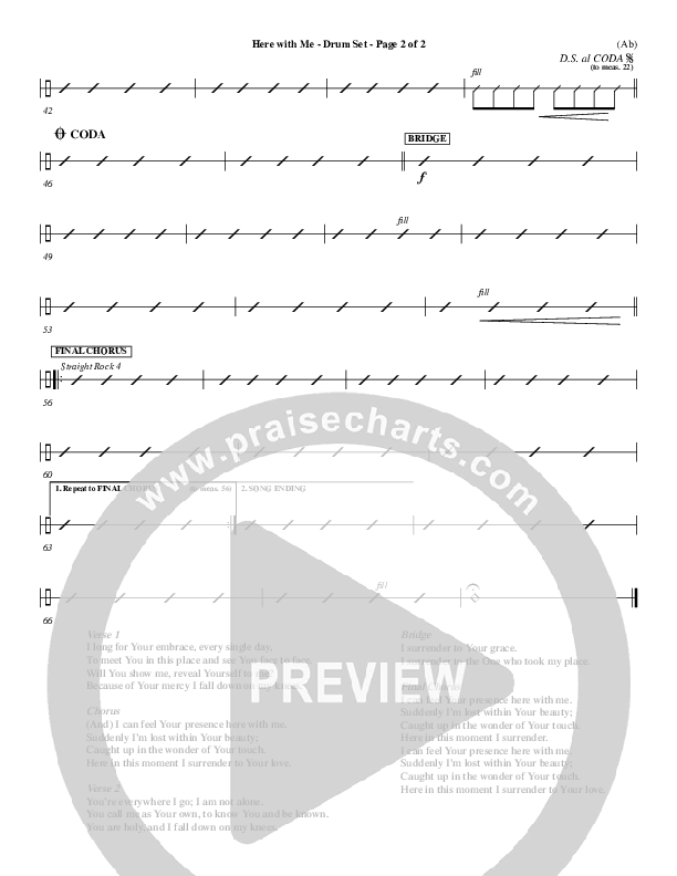 Here With Me Drum Set (MercyMe)