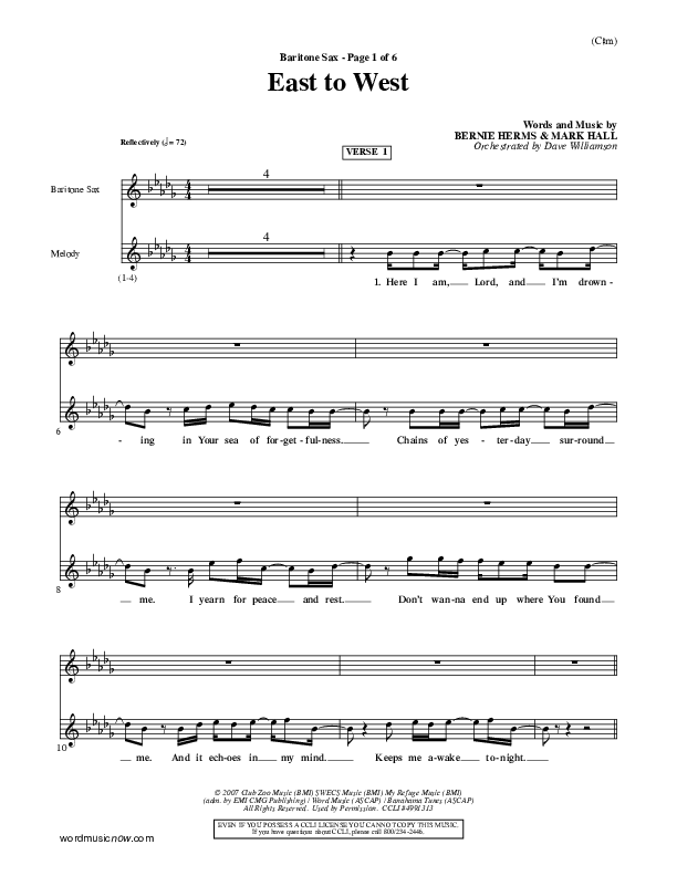 East To West Bari Sax (Mark Hall)