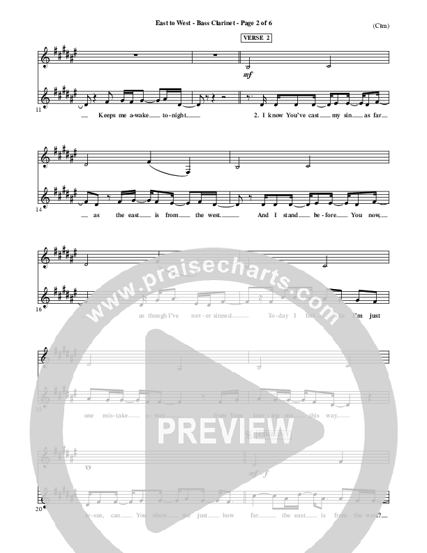 East To West Bass Clarinet (Mark Hall)