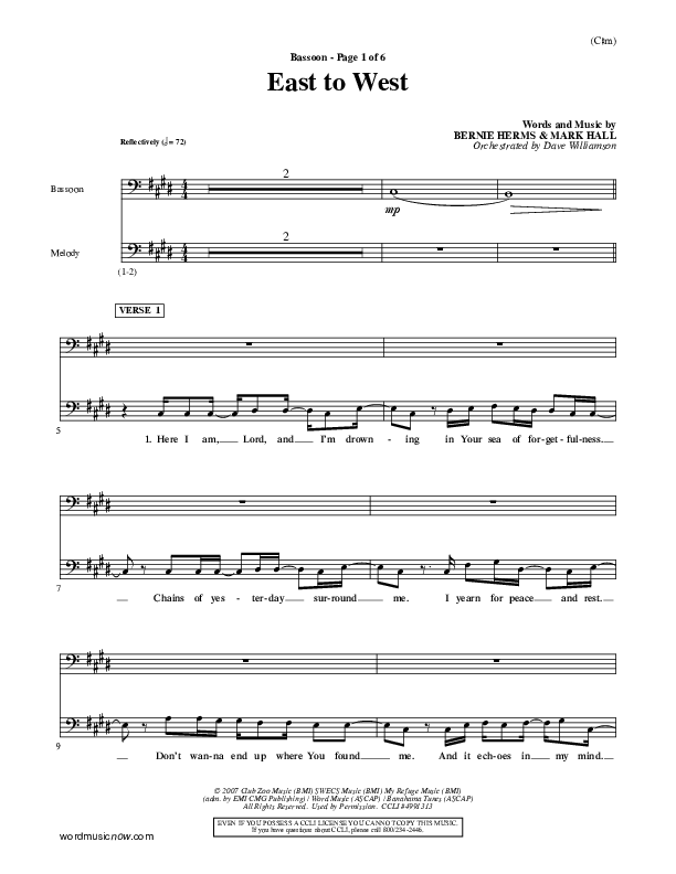 East To West Bassoon (Mark Hall)