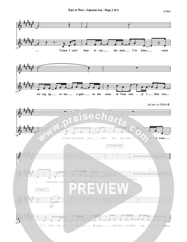 East To West Soprano Sax (Mark Hall)