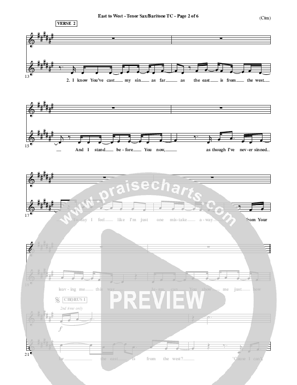 East To West Tenor Sax/Baritone T.C. (Mark Hall)