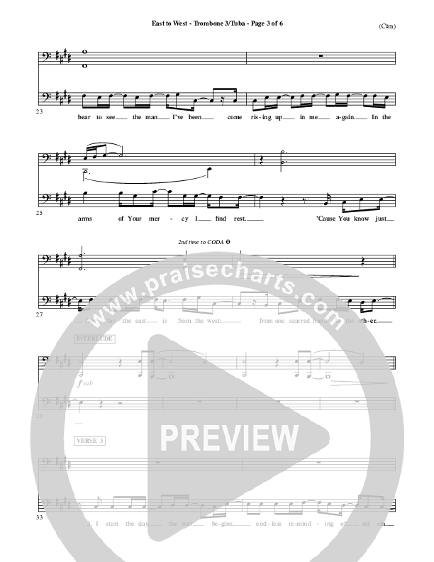 East To West Trombone 3/Tuba (Mark Hall)