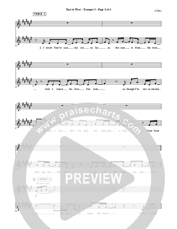 East To West Trumpet 3 (Mark Hall)