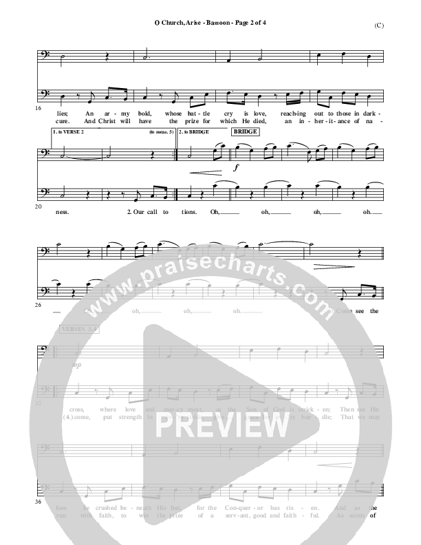 O Church Arise Bassoon (Keith & Kristyn Getty)