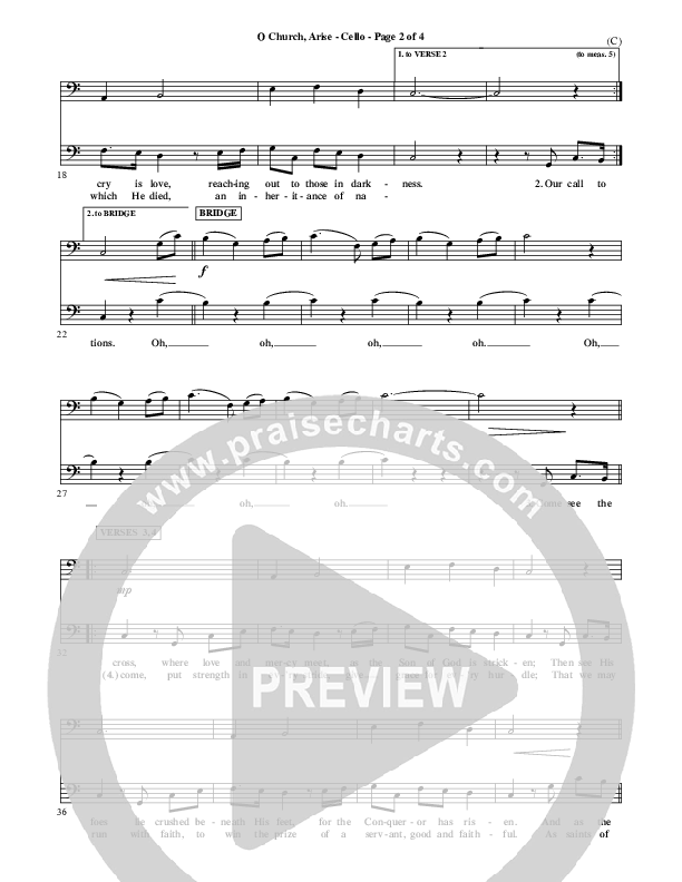 O Church Arise Cello (Keith & Kristyn Getty)