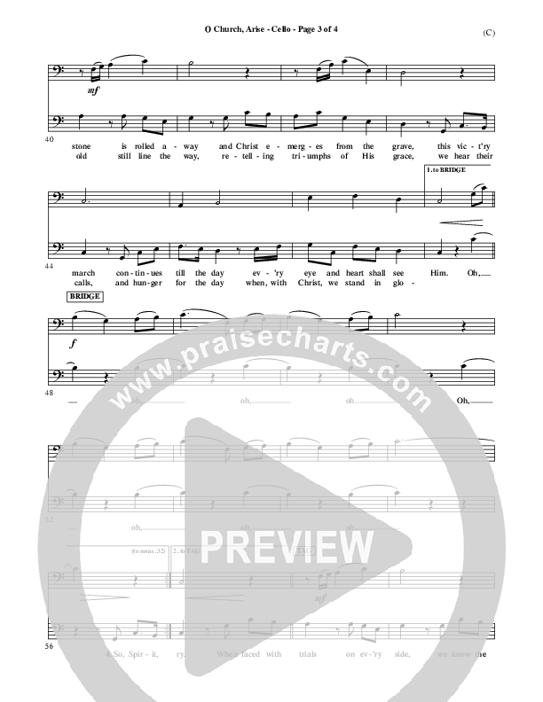 O Church Arise Cello (Keith & Kristyn Getty)