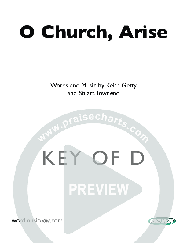 O Church Arise Cover Sheet (Keith & Kristyn Getty)