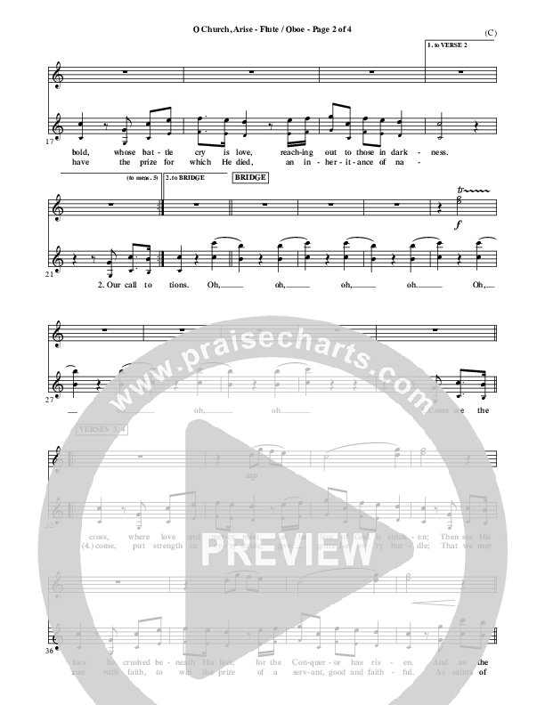 O Church Arise Flute/Oboe (Keith & Kristyn Getty)