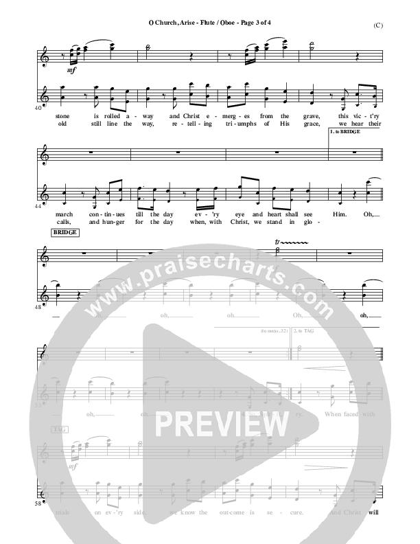 O Church Arise Flute/Oboe (Keith & Kristyn Getty)