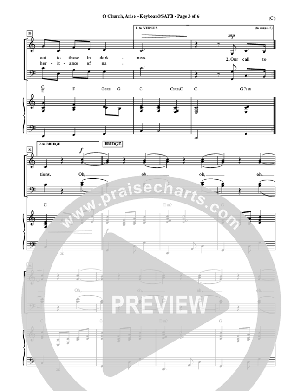 O Church Arise Piano/Vocal (SATB) (Keith & Kristyn Getty)