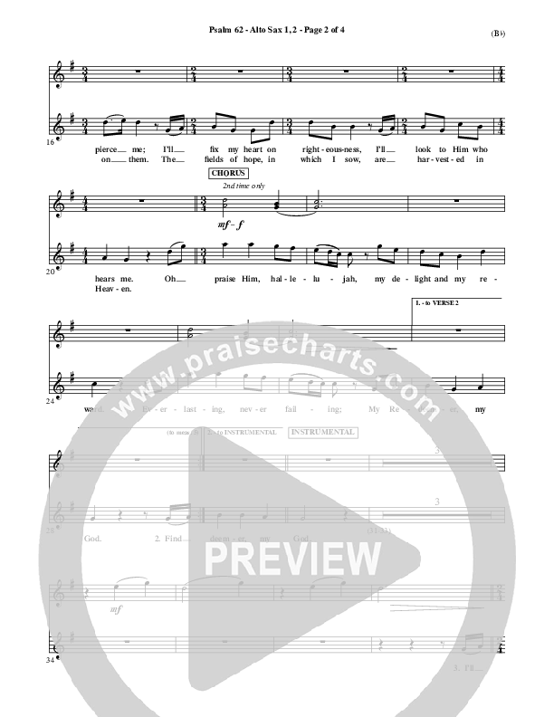 Psalm 62 Alto Sax 1/2 (Stuart Townend)