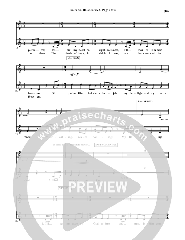 Psalm 62 Bass Clarinet (Stuart Townend)