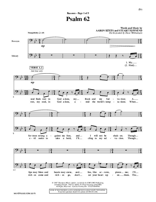 Psalm 62 Bassoon (Stuart Townend)