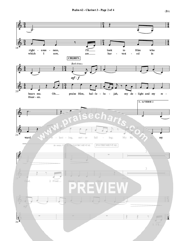 Psalm 62 Clarinet 3 (Stuart Townend)