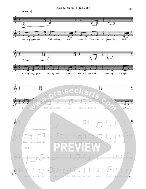 Psalm 62 Clarinet 3 (Stuart Townend)