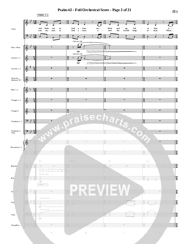 Psalm 62 Conductor's Score (Stuart Townend)