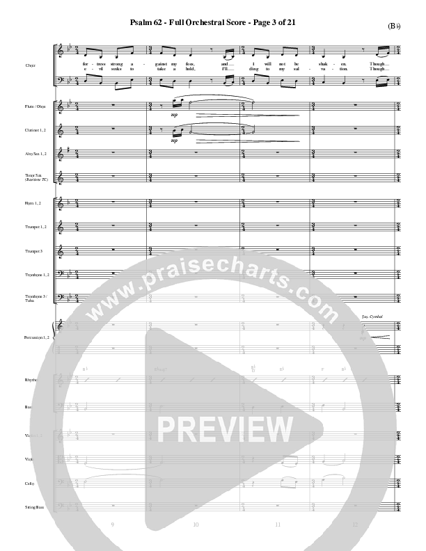 Psalm 62 Conductor's Score (Stuart Townend)