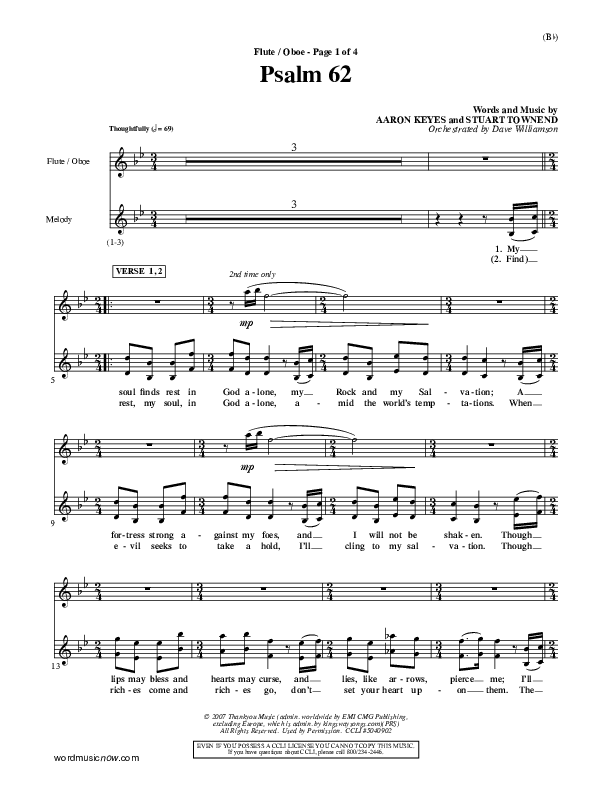 Psalm 62 Flute/Oboe (Stuart Townend)