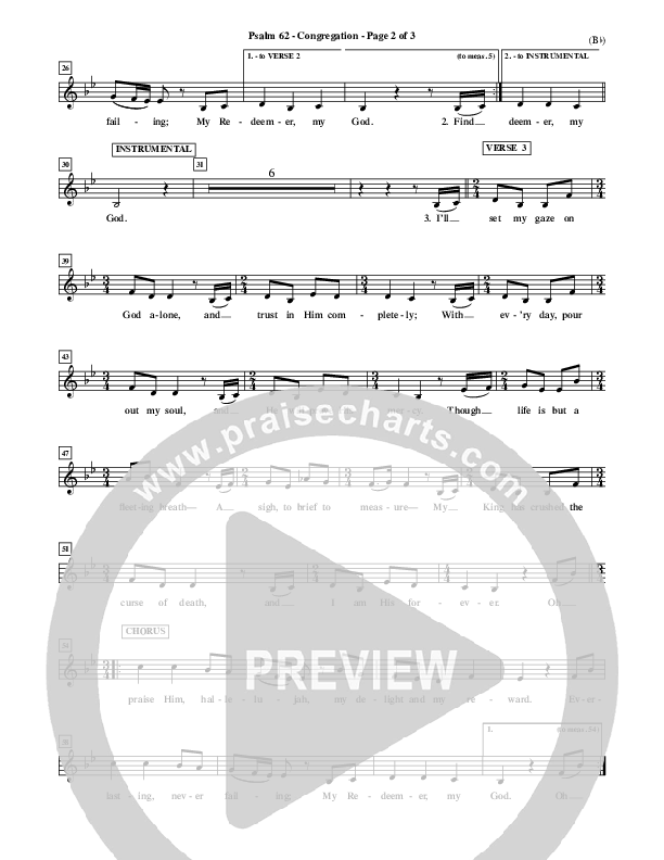 Psalm 62 Lead Sheet (Stuart Townend)