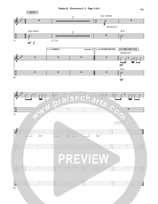 Psalm 62 Percussion 1/2 (Stuart Townend)