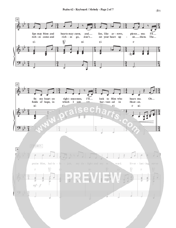 Psalm 62 Piano Sheet (Stuart Townend)