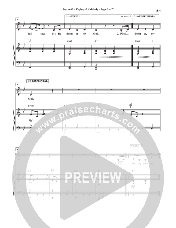 Psalm 62 Piano Sheet (Stuart Townend)