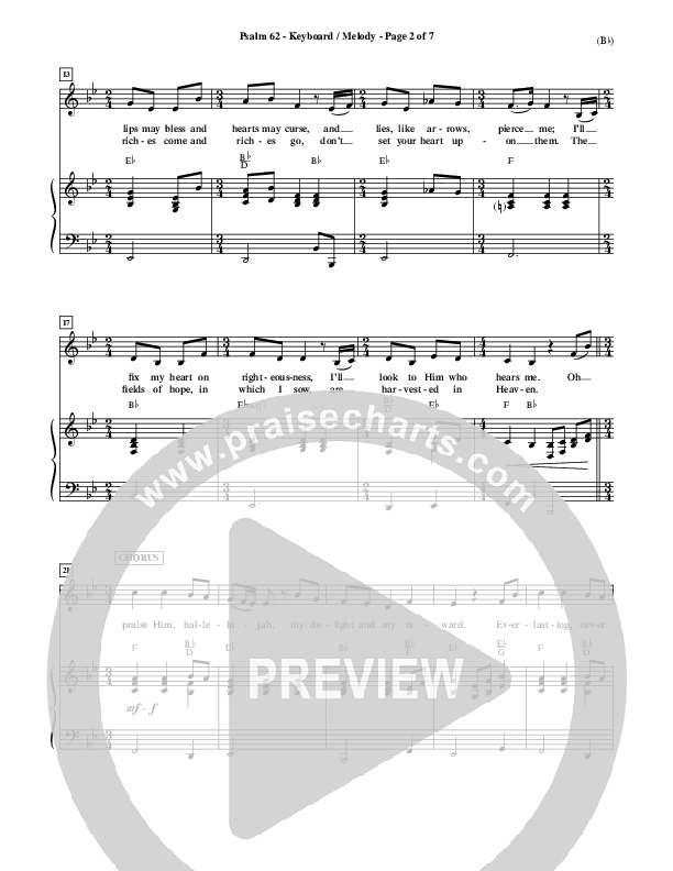 Psalm 62 Piano/Vocal (Stuart Townend)