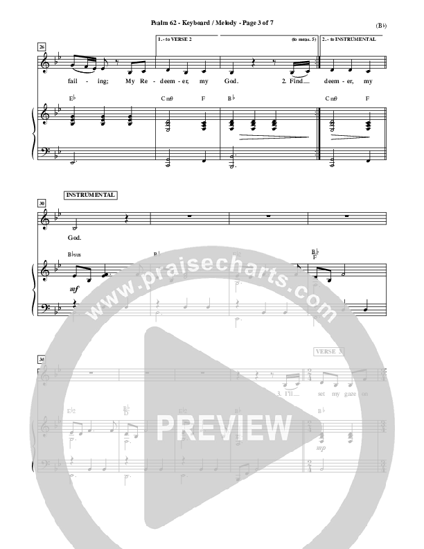 Psalm 62 Piano/Vocal (Stuart Townend)