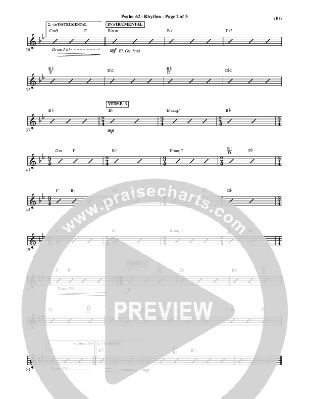 Psalm 62 Rhythm Chart (Stuart Townend)