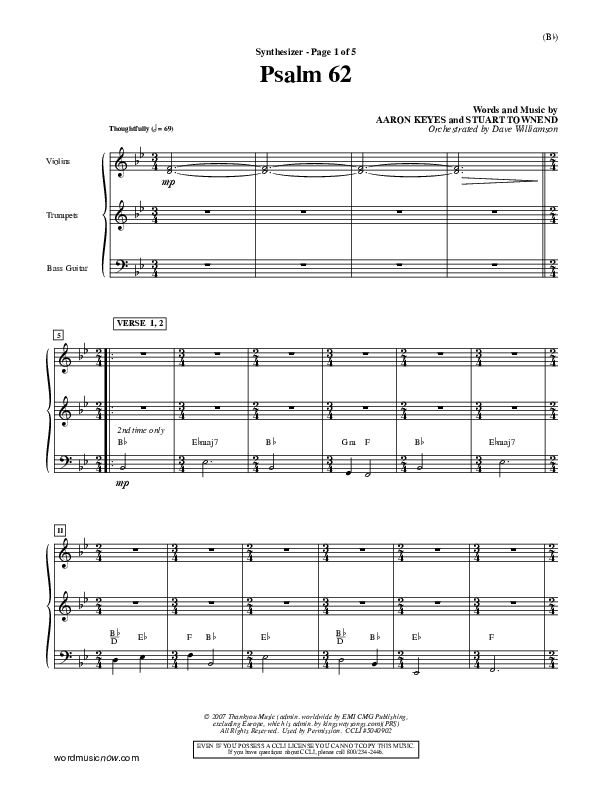 Psalm 62 Synth (Stuart Townend)