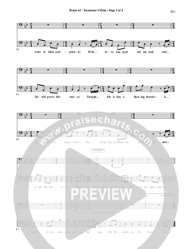 Psalm 62 Trombone 3/Tuba (Stuart Townend)